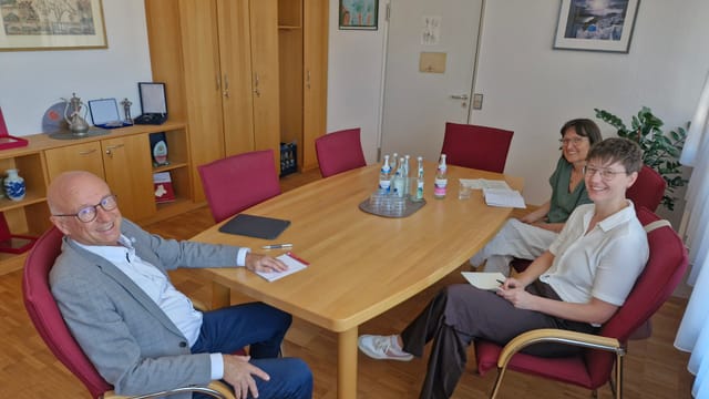 Zu Besuch bei Landrat Bauer